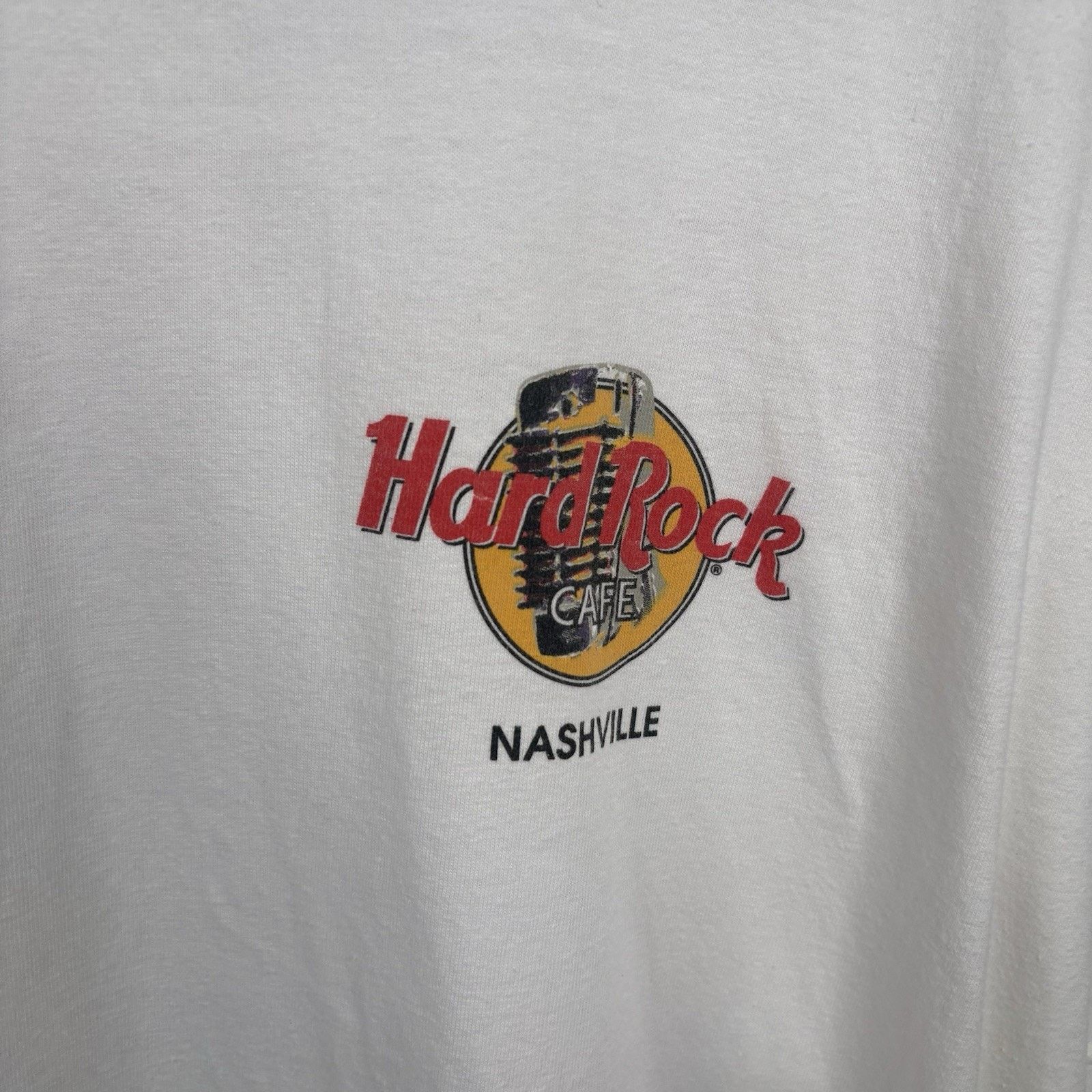 Hard Rock Cafe Vintage White Nashville Country Music Hard Rock Tee X-Large Size US XL / EU 56 / 4 - 4 Thumbnail