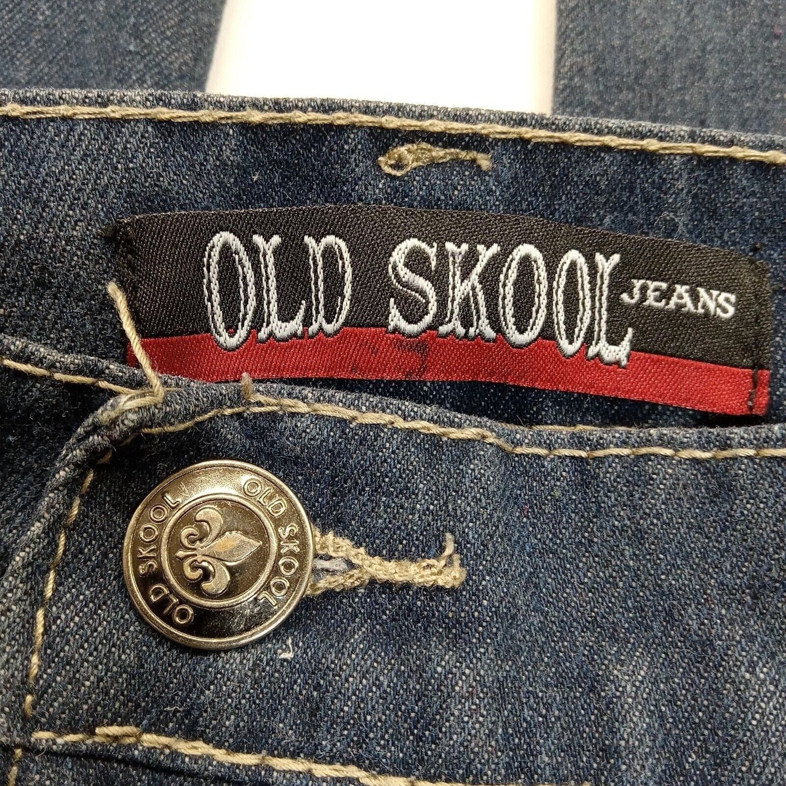 & Other Stories Old Skool Jeans 40 X 30 Men's Baggy Y2K Straight Blue Denim Size US 40 / EU 56 - 6 Thumbnail