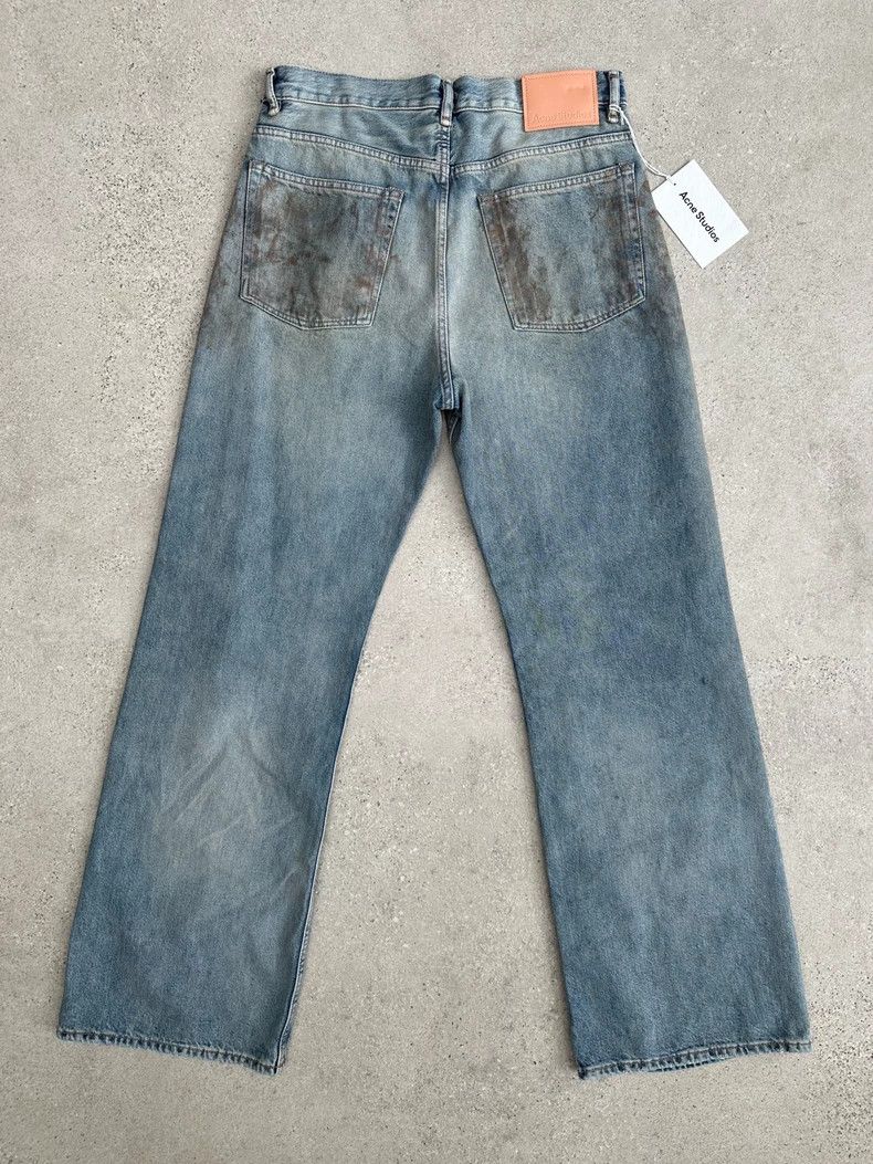 Acne Studios Acne Studios size 31/32 Mud-dyed old wide-leg jeans 2504-N Size US 31 - 4 Thumbnail