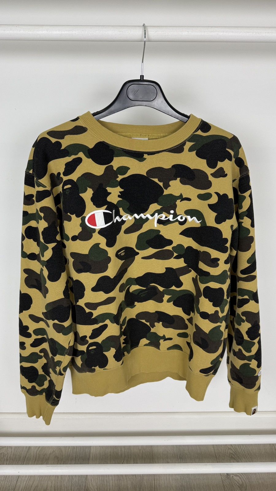 Bape × Champion Bape Champion Rare Camo Sweatshirt Size US M / EU 48-50 / 2 - 2 Thumbnail
