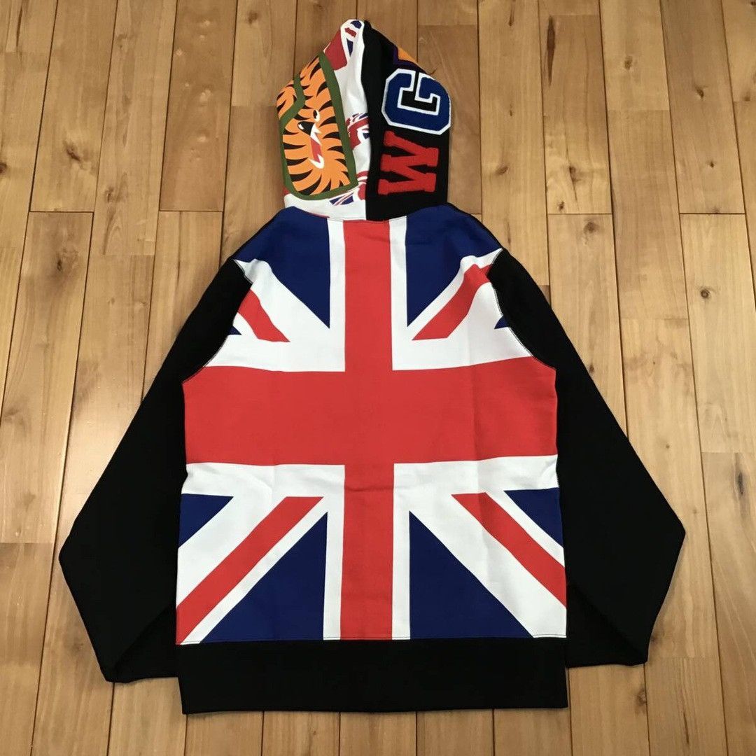 Bape BAPE Union Jack Shark full zip Hoodie a bathing ape UK Size US M / EU 48-50 / 2 - 3 Thumbnail