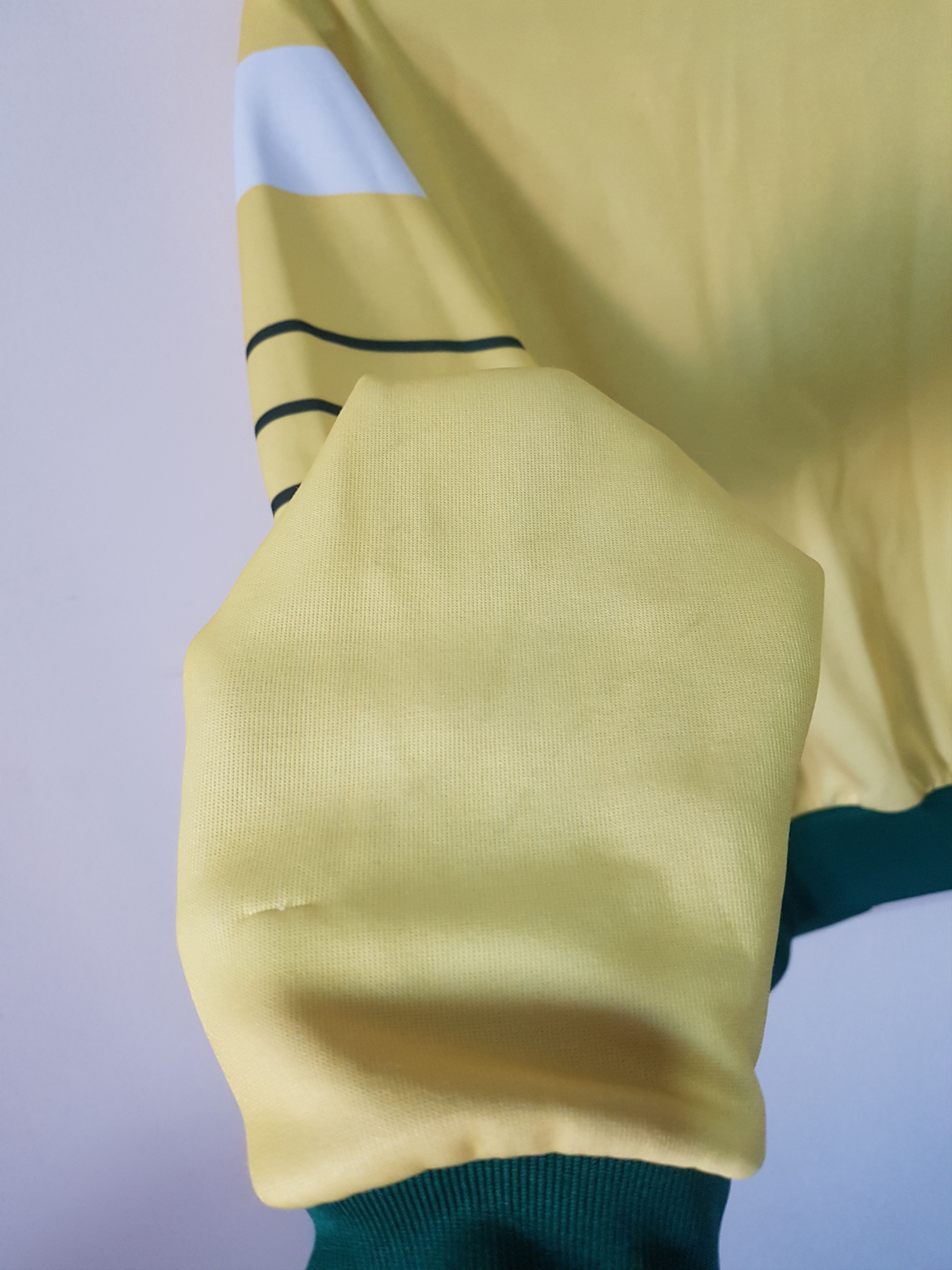 Adidas Court Piping Track Top Jacket Yellow Green Brazil Size US XS / EU 42 / 0 - 7 Thumbnail