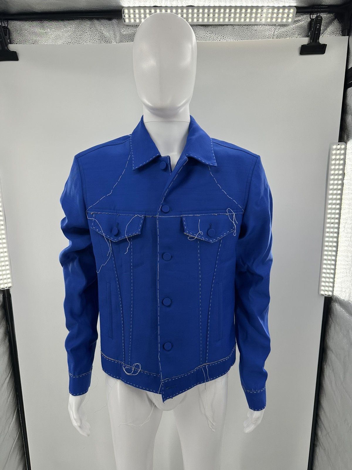 Off-White OFF-WHITE 2023 Wool Denim Jacket Size US XL / EU 56 / 4 - 4 Thumbnail