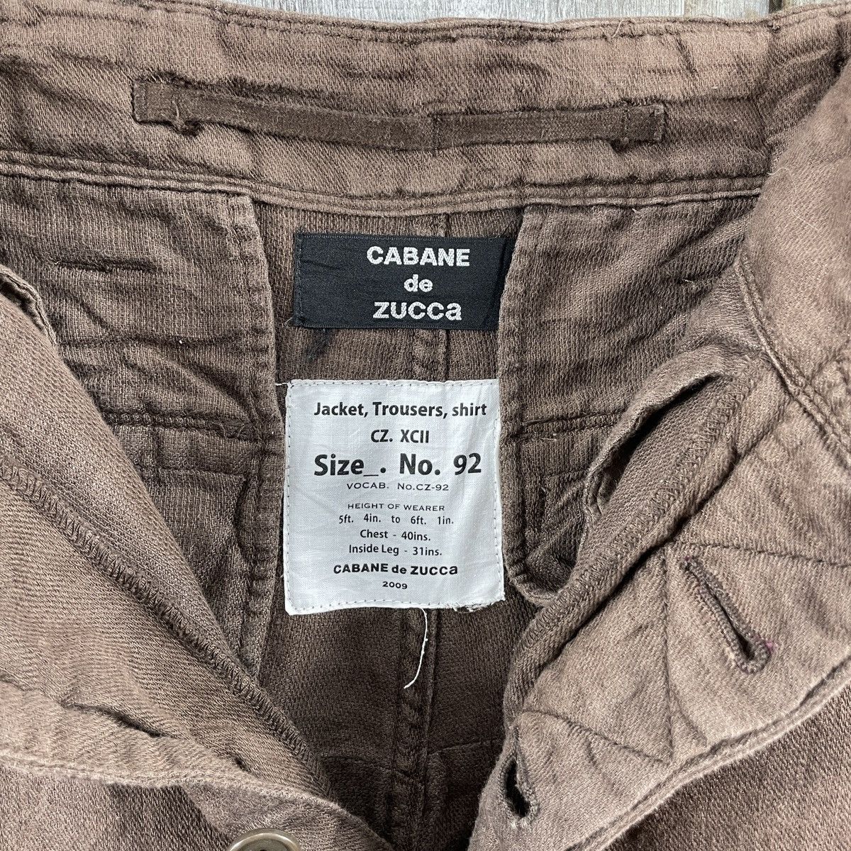 CABANE de ZUCCa × Issey Miyake Vintage Cabane De Zucca Issey Miyake Cargo Pants Size US 33 - 11 Thumbnail
