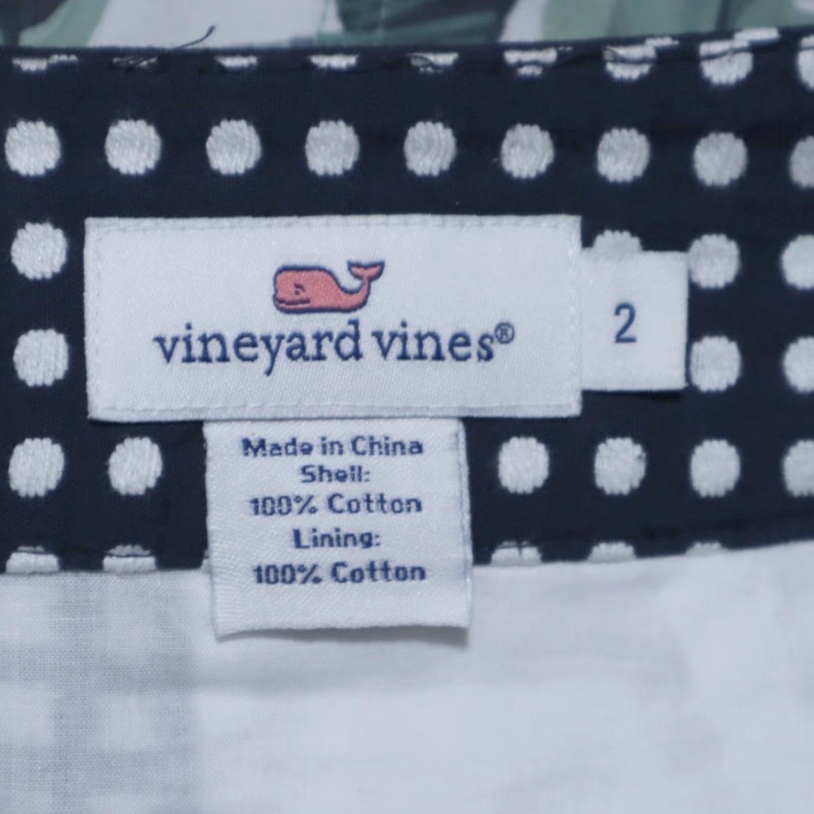 Vineyard Vines Vineyard Vines Skirt 2 Navy Blue Patterned 20" Cotton Knit Women's Regular Casual Pull Zip Waist 28 Inseam 0in Shirt? Size 26" / US 2 / IT 38 - 5 Thumbnail