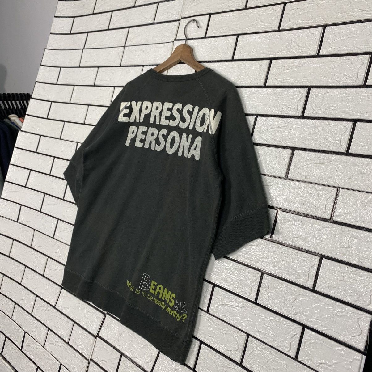 Japanese Brand 📌Short Sleeve T-Shirt Beams Big Logo Back Hit Size US L / EU 52-54 / 3 - 13 Thumbnail