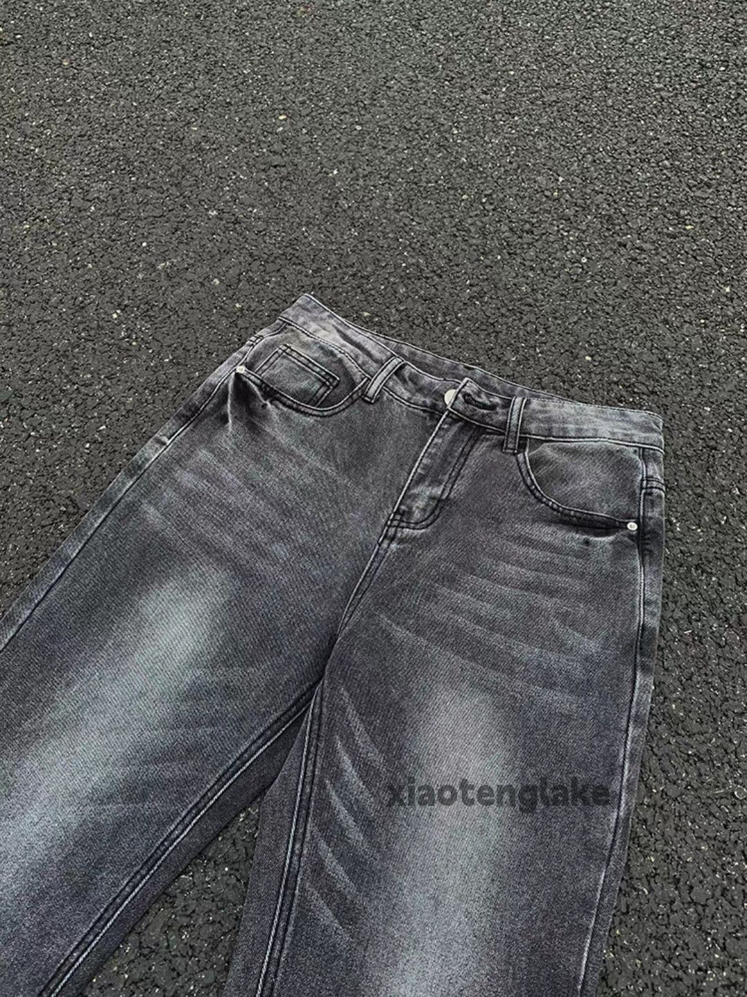 Jean Washed faded cleanfit yuppie y2k punk hiphop jeans Size US 32 / EU 48 - 2 Thumbnail