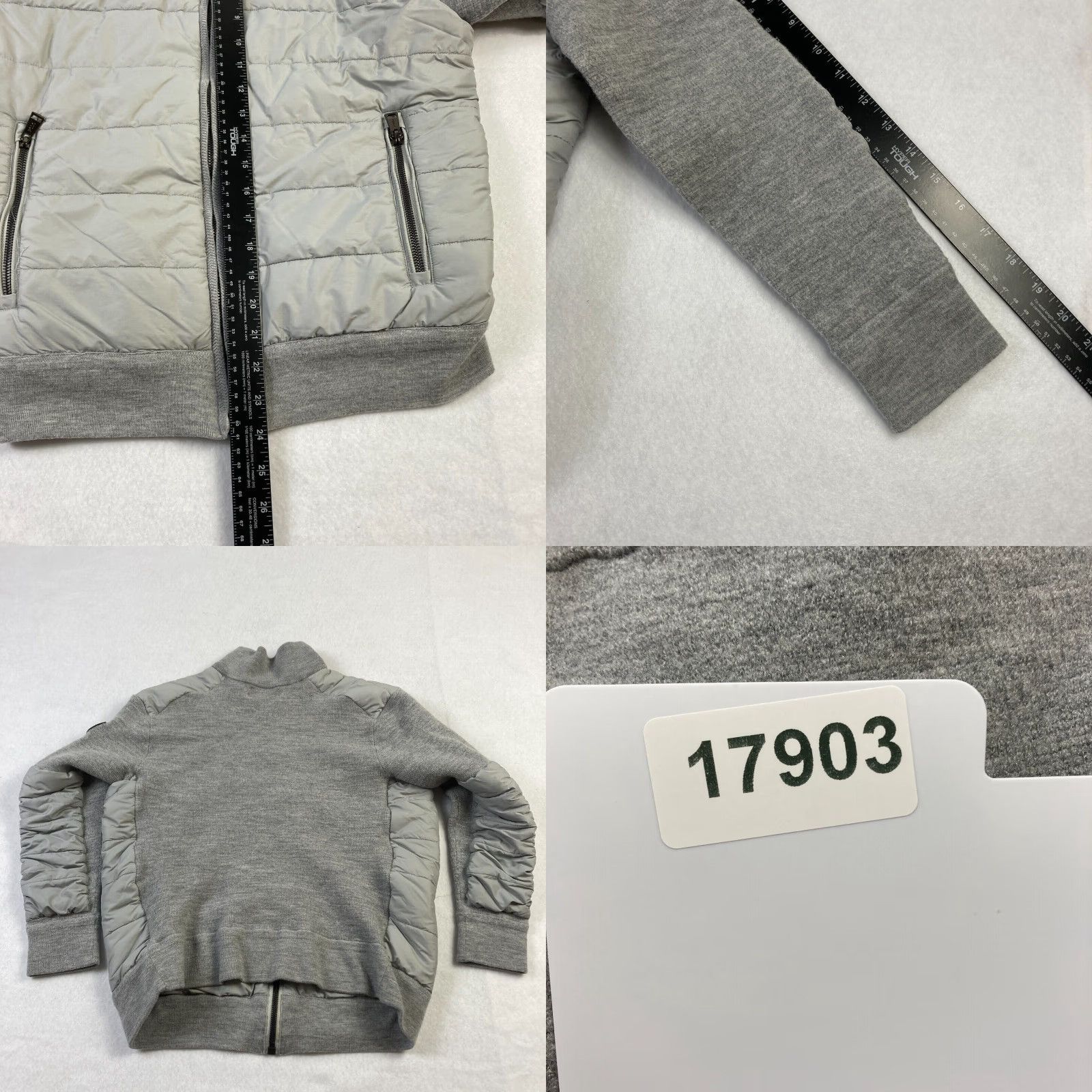 Ralph Lauren Polo Ralph Lauren Bomber Jacket Women's Medium Gray Wool Full Zip Long Sleeve Size M / US 6-8 / IT 42-44 - 8 Thumbnail