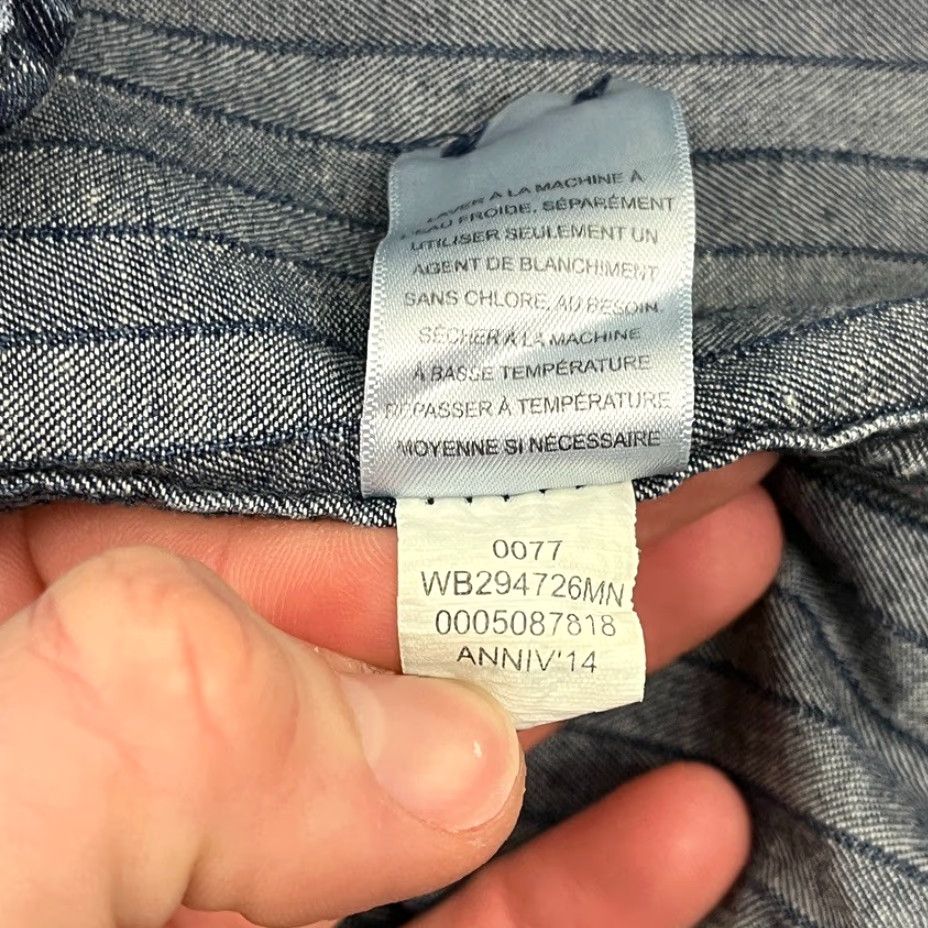Vintage VINTAGE Wallin & Bros Shirt Mens L Blue Pinstripe Train Railroad Conductor Button Up Size US L / EU 52-54 / 3 - 7 Thumbnail