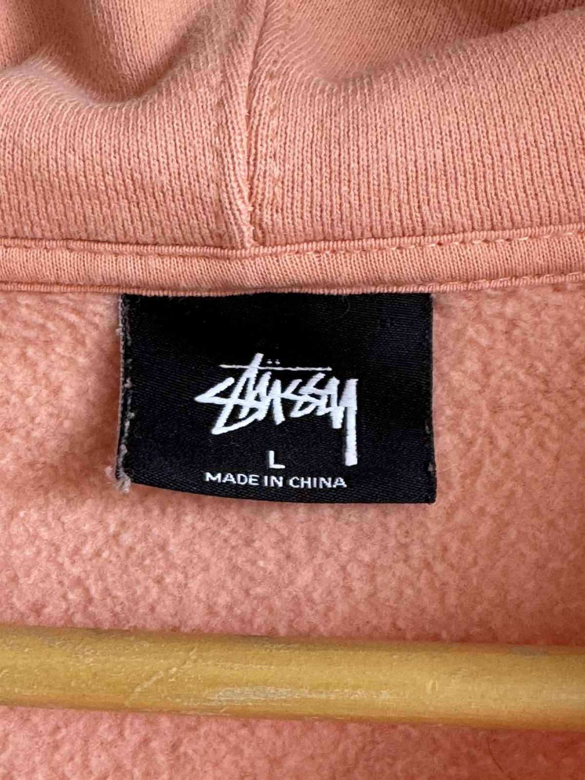 Stussy Stussy peach zip hoodie 00,s Size US L / EU 52-54 / 3 - 11 Thumbnail