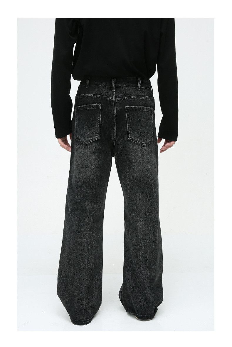 Vintage Retro Stripe Straight Jeans Size US 33 - 2 Thumbnail