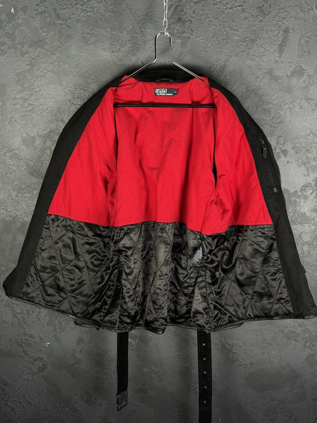 Polo Ralph Lauren Vintage Polo Ralph Lauren Mens Waxed Belted Motorcycl Jacket Size US XL / EU 56 / 4 - 17 Thumbnail