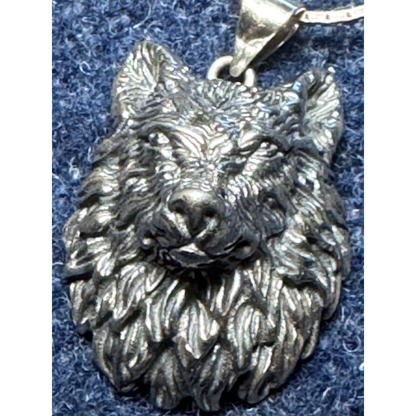 Other 925 Sterling Wolf Head 16in Necklace Italy 9grams Size ONE SIZE - 2 Thumbnail