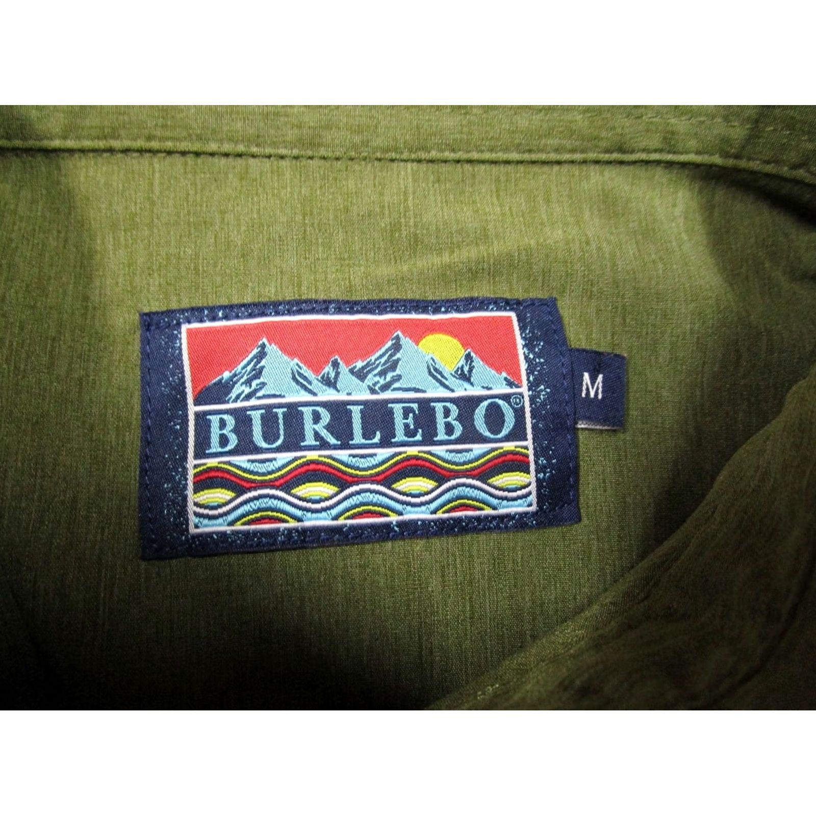 Vintage Burlebo Shirt Men Medium Green Golf Performance Long Sleeve Button Down Wicking Green Shirt Casual Mens Burlebo Button Up Shirt Regular Fit Size US M / EU 48-50 / 2 - 7 Thumbnail