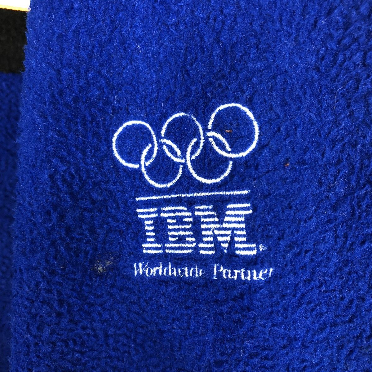 Japanese Brand 📌Vintage Fleece Zipper Jacket Olympic Big Logo Size US L / EU 52-54 / 3 - 21 Thumbnail