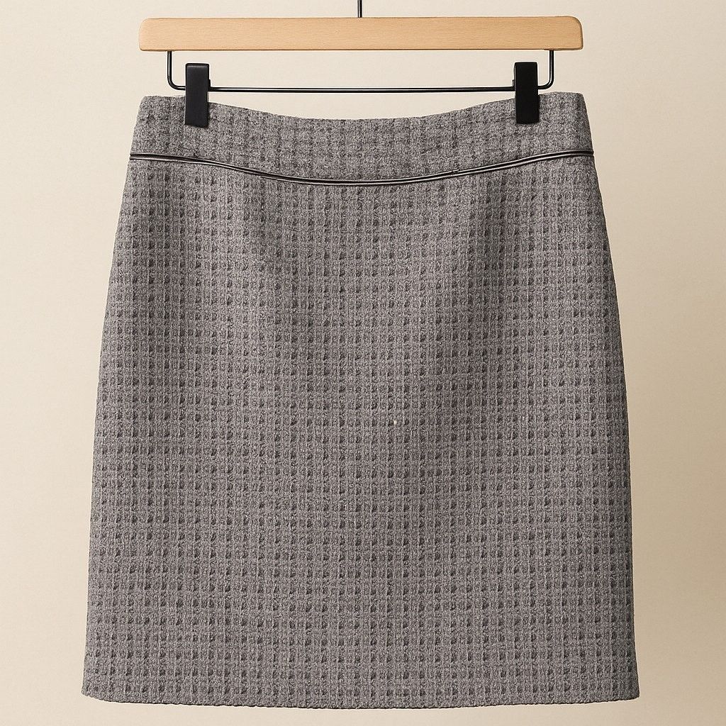 J.Crew J CREW No.2 Pencil Skirt Gray Metallic Boucle Womens 4 Size 27" / US 4 / IT 40 - 1 Thumbnail