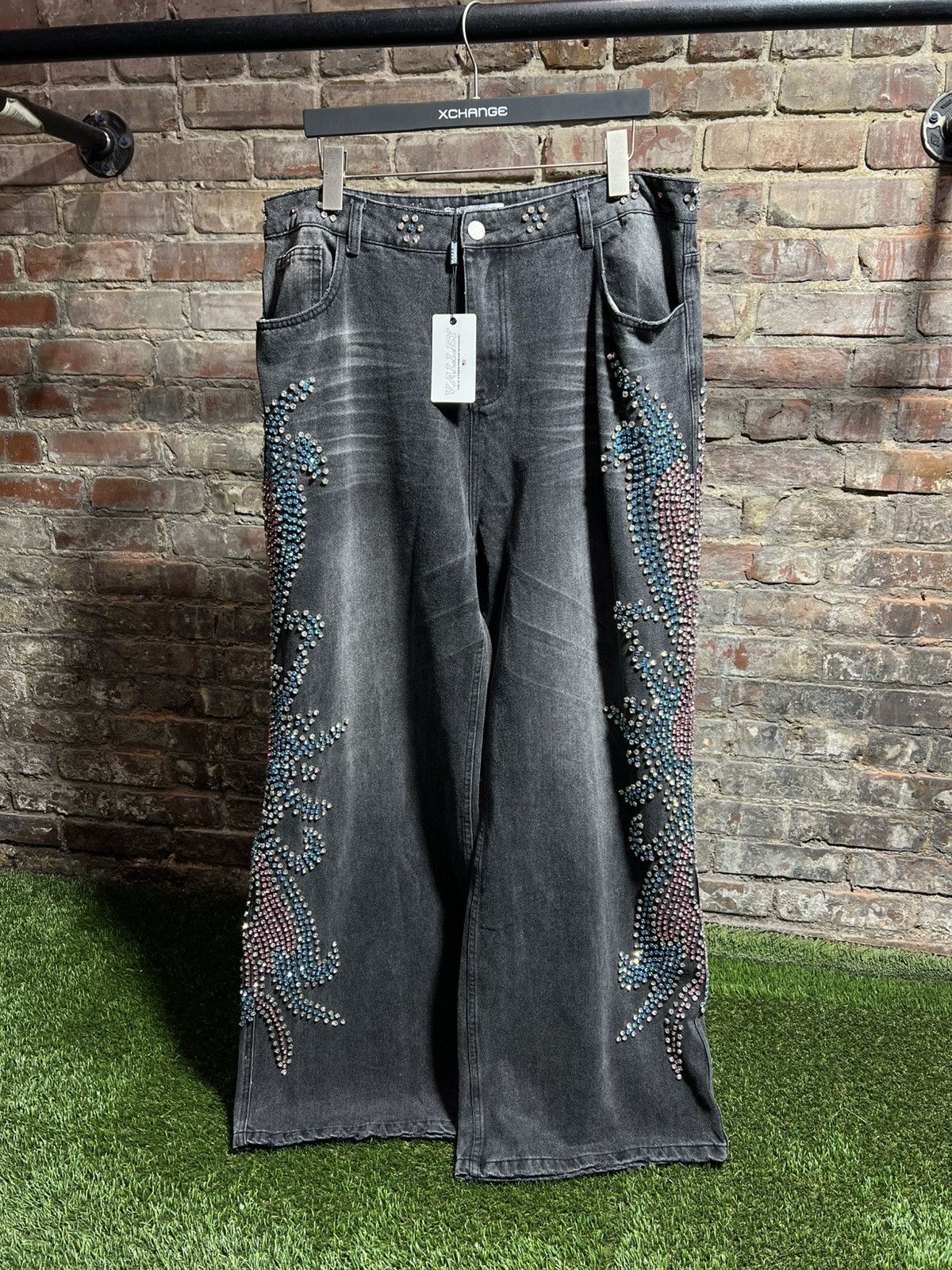 Vale Vale State Crystal Denim Black Size US 34 / EU 50 - 1 Thumbnail