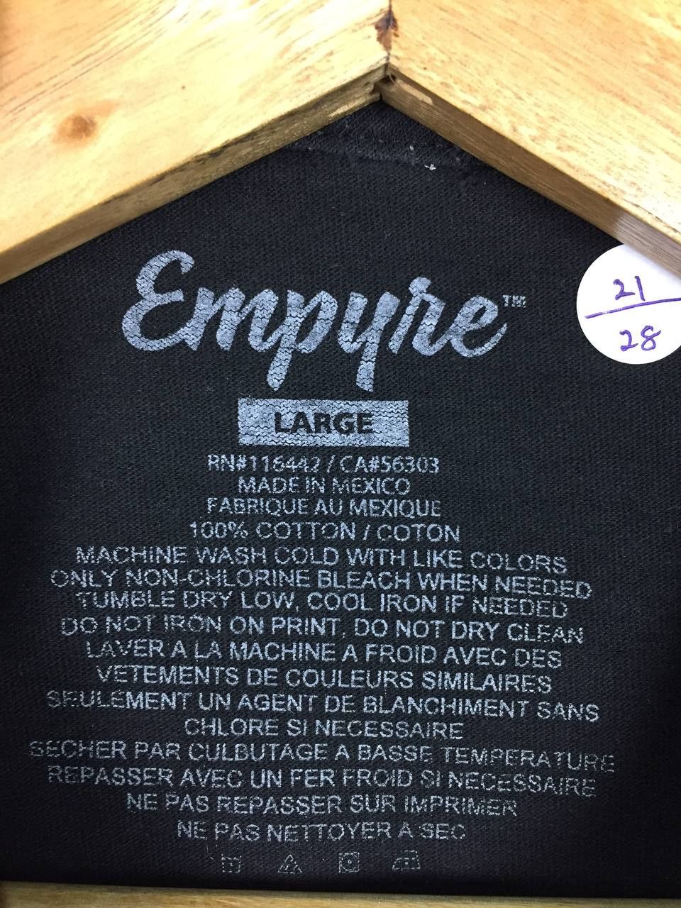 Empyre × Vintage Empyre Clothing Eden Flora Rose Black Tee Size US L / EU 52-54 / 3 - 8 Thumbnail
