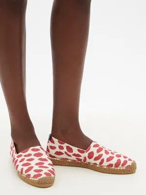Saint Laurent Paris o1bcso1str1124 Espadrilles in Red/White Size US 4.5 / IT 34.5 - 3 Thumbnail