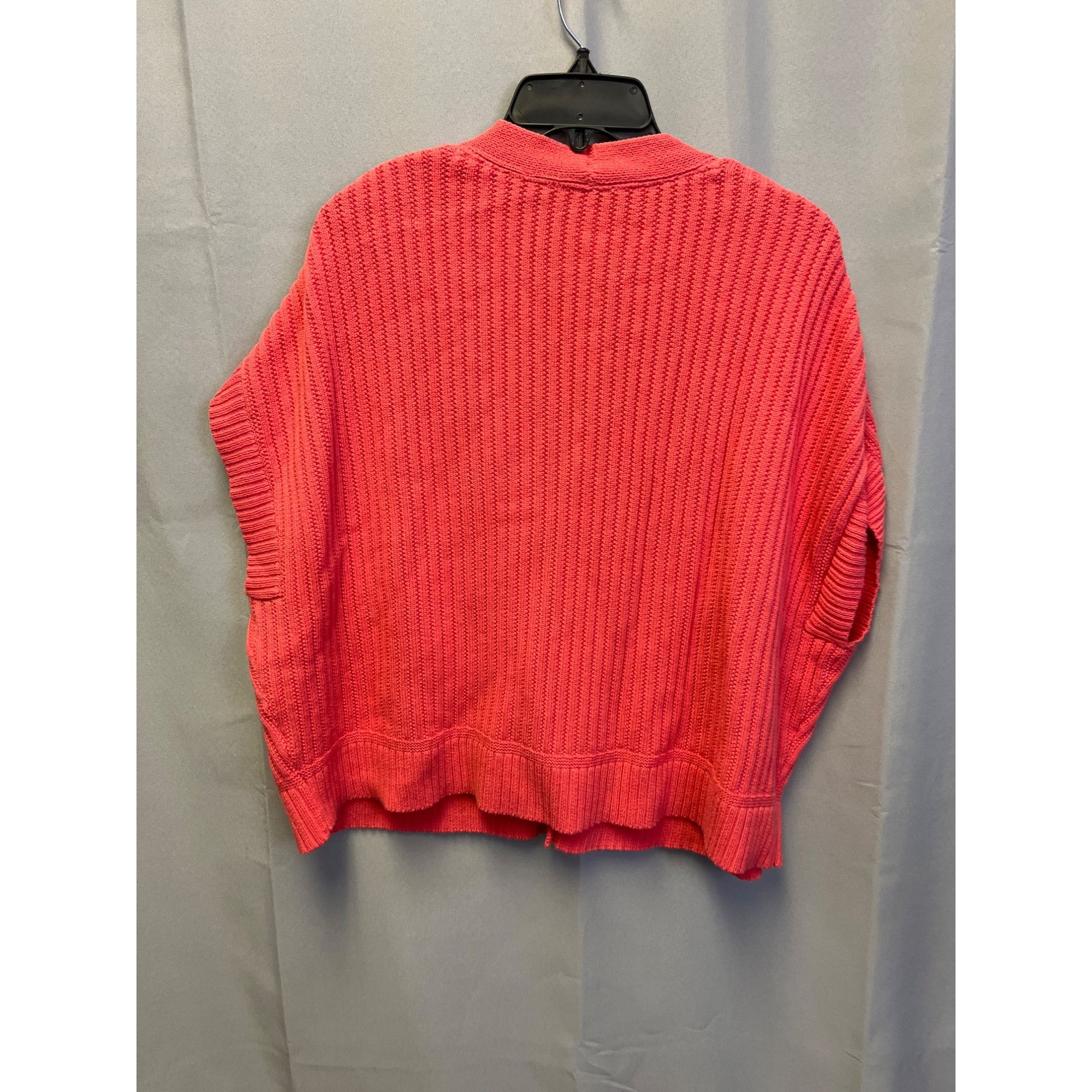 Isaac Mizrahi IssacMizrahiLive womens Coral Cropped Knit Cardigan Size L S Size L / US 10 / IT 46 - 2 Thumbnail