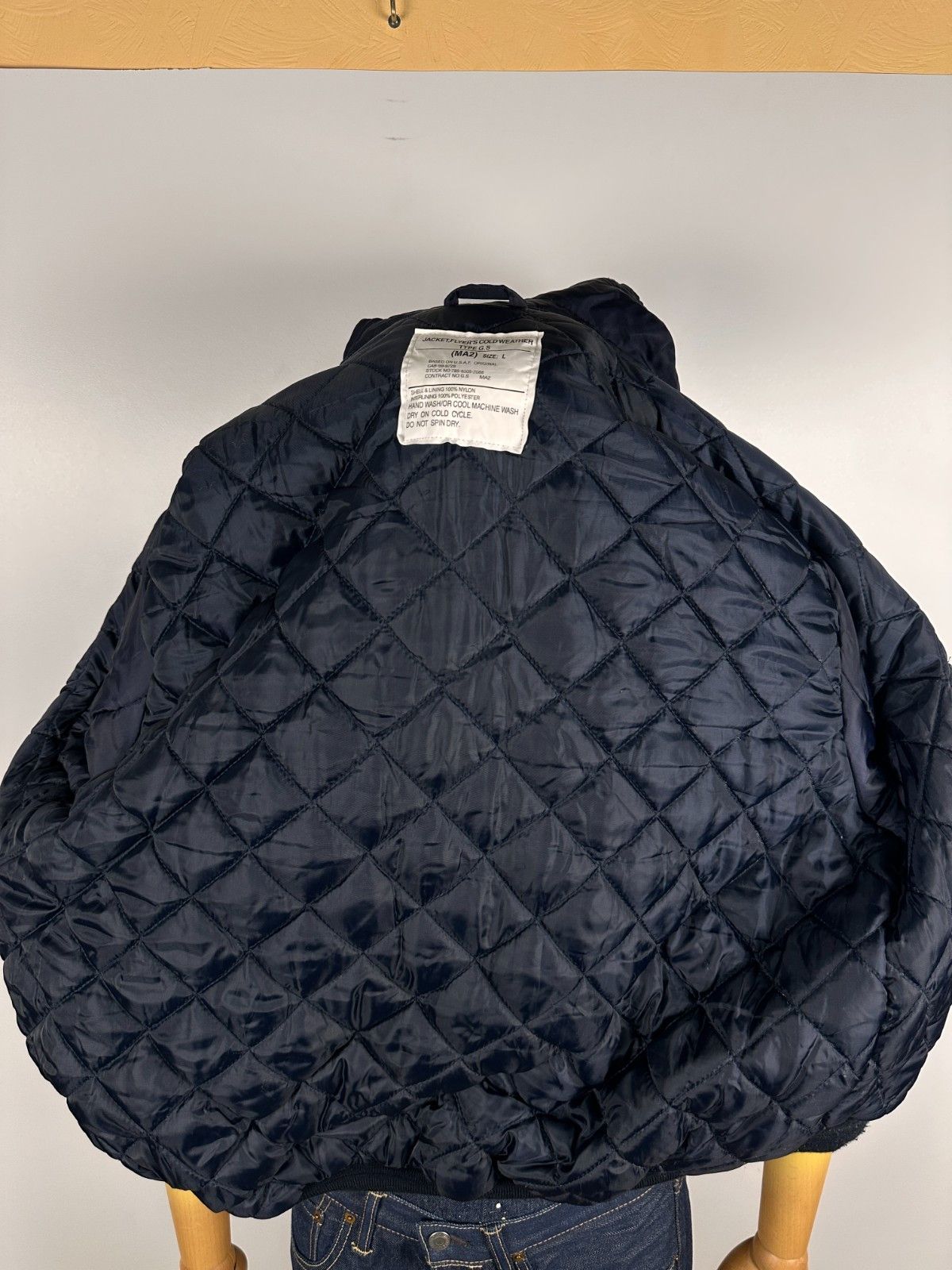 Other Flyers MA2 Cold Weather Jacket USAF Air Force Nylon Navy L Size US L / EU 52-54 / 3 - 8 Thumbnail