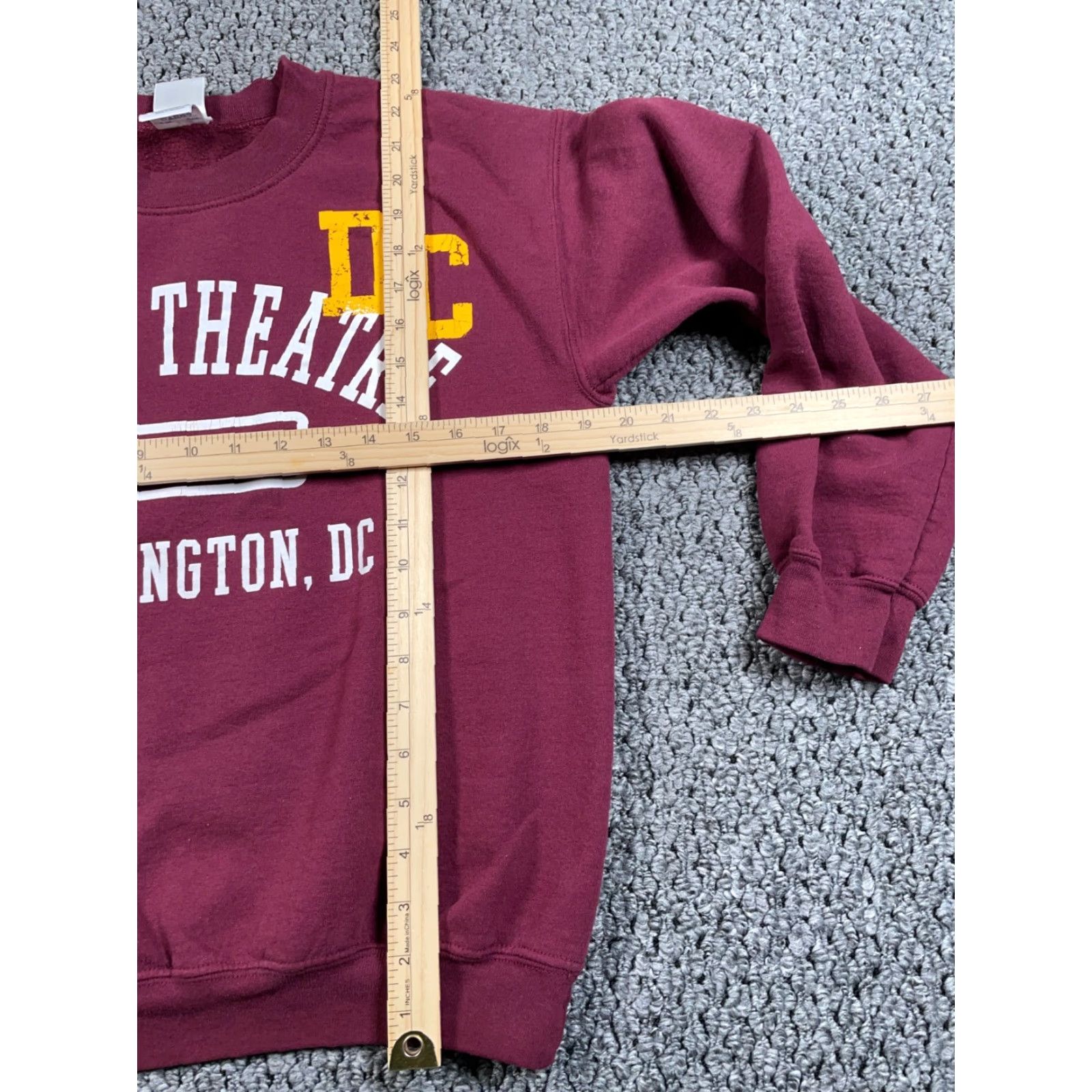 Vintage Ford's Theatre Sweatshirt Washington DC Adult Small Dark Red Crewneck Lincoln Size US S / EU 44-46 / 1 - 5 Thumbnail