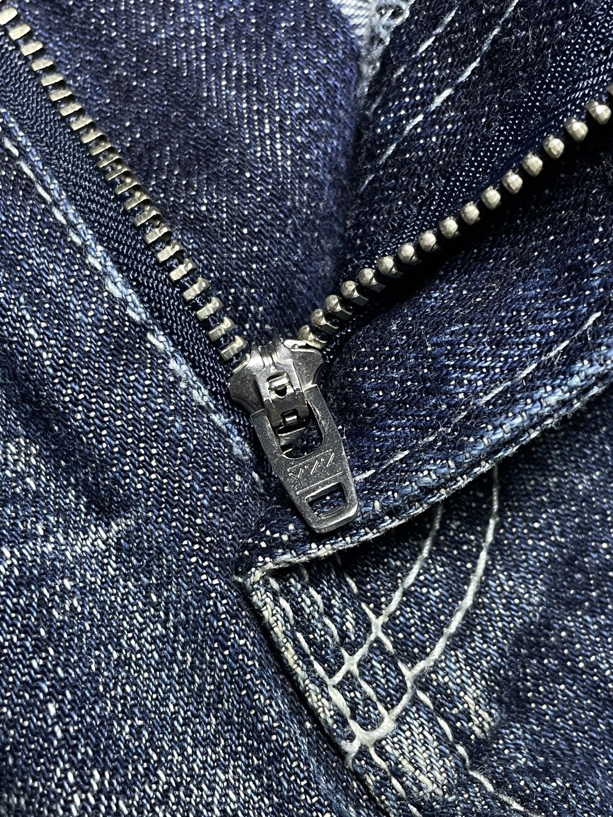 JACKROSE 2000’s Cavaria - Studed Crash Flared Denim Pants Size US 30 / EU 46 - 6 Thumbnail