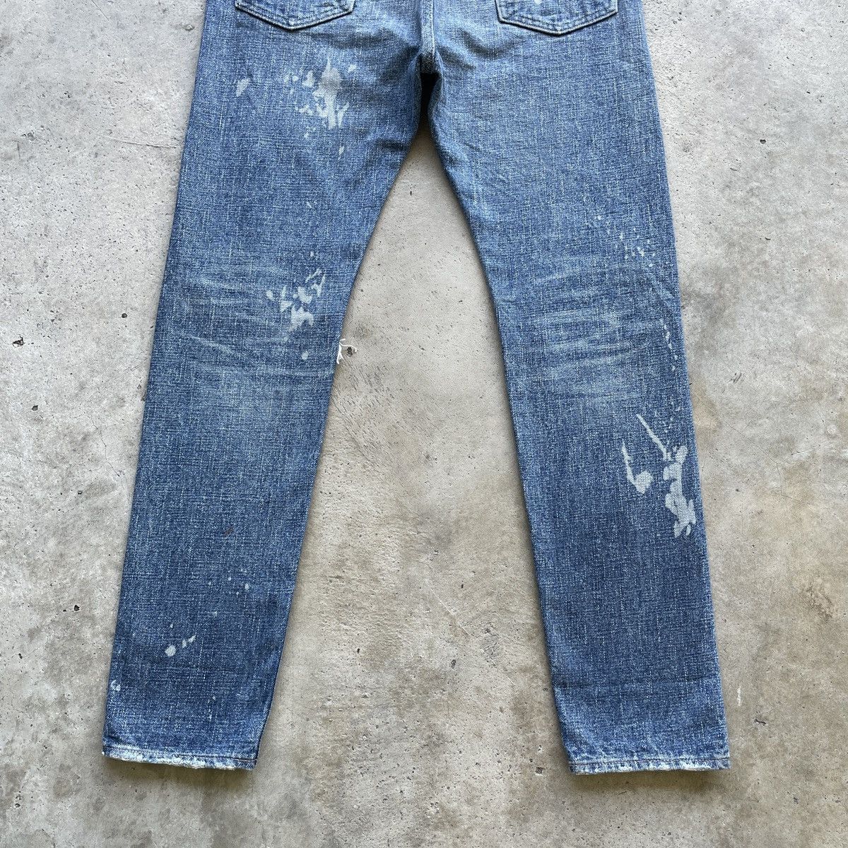 Japanese Brand Vintage Monkey Time Japan Ripped Jeans Faded Pants Denim Size US 30 / EU 46 - 11 Thumbnail