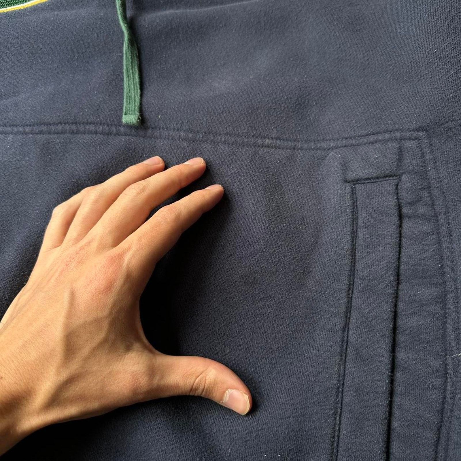 Jansport × Vintage Vintage 00s jansport heavy cotton notre dame hoodie Size US M / EU 48-50 / 2 - 6 Thumbnail