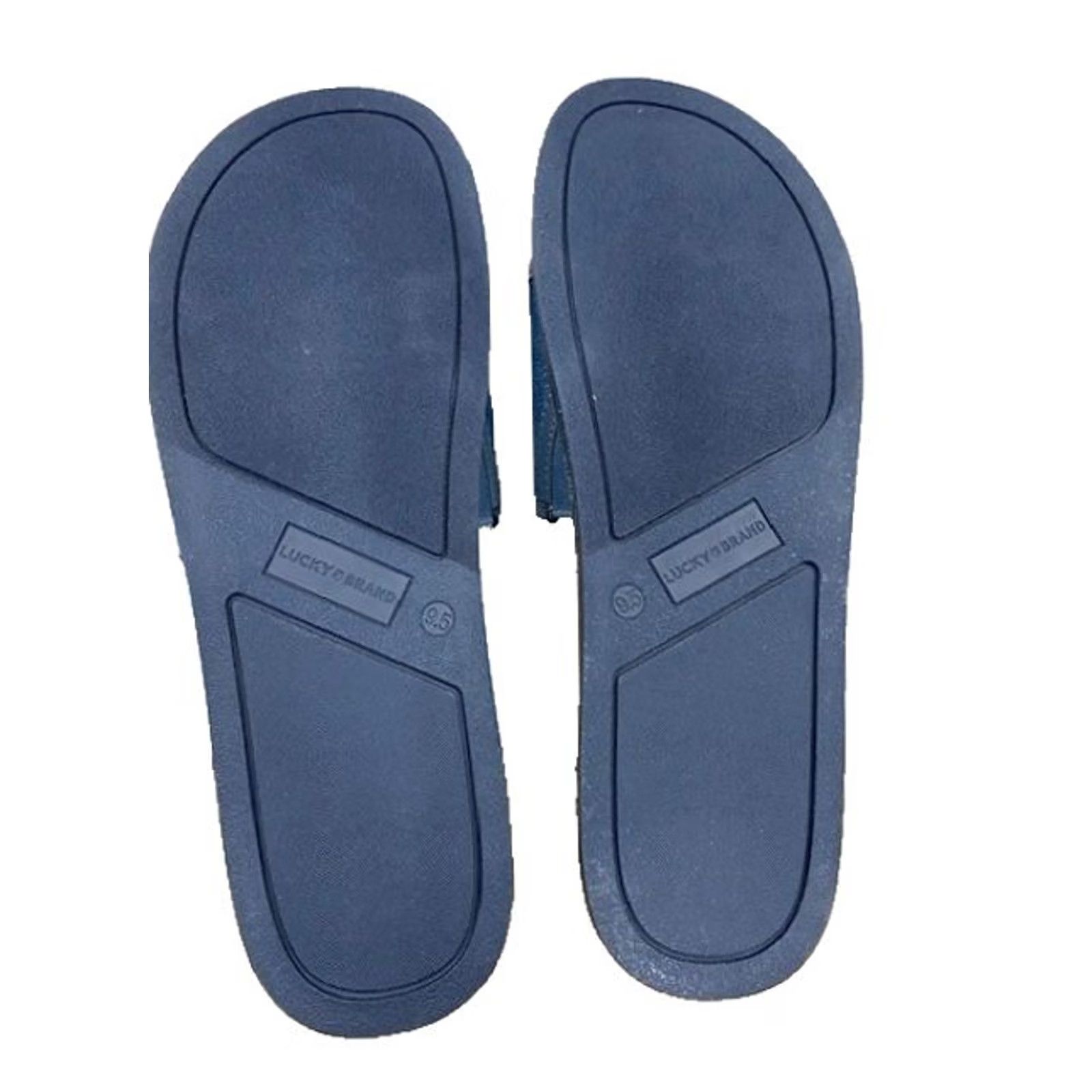 Lucky Brand Lucky Brand Dylina Slides Women’s Slip On Embroidered Sandals Blue 9.5 Shoes Summer Casual Womens Size US 10 / IT 40 - 3 Thumbnail