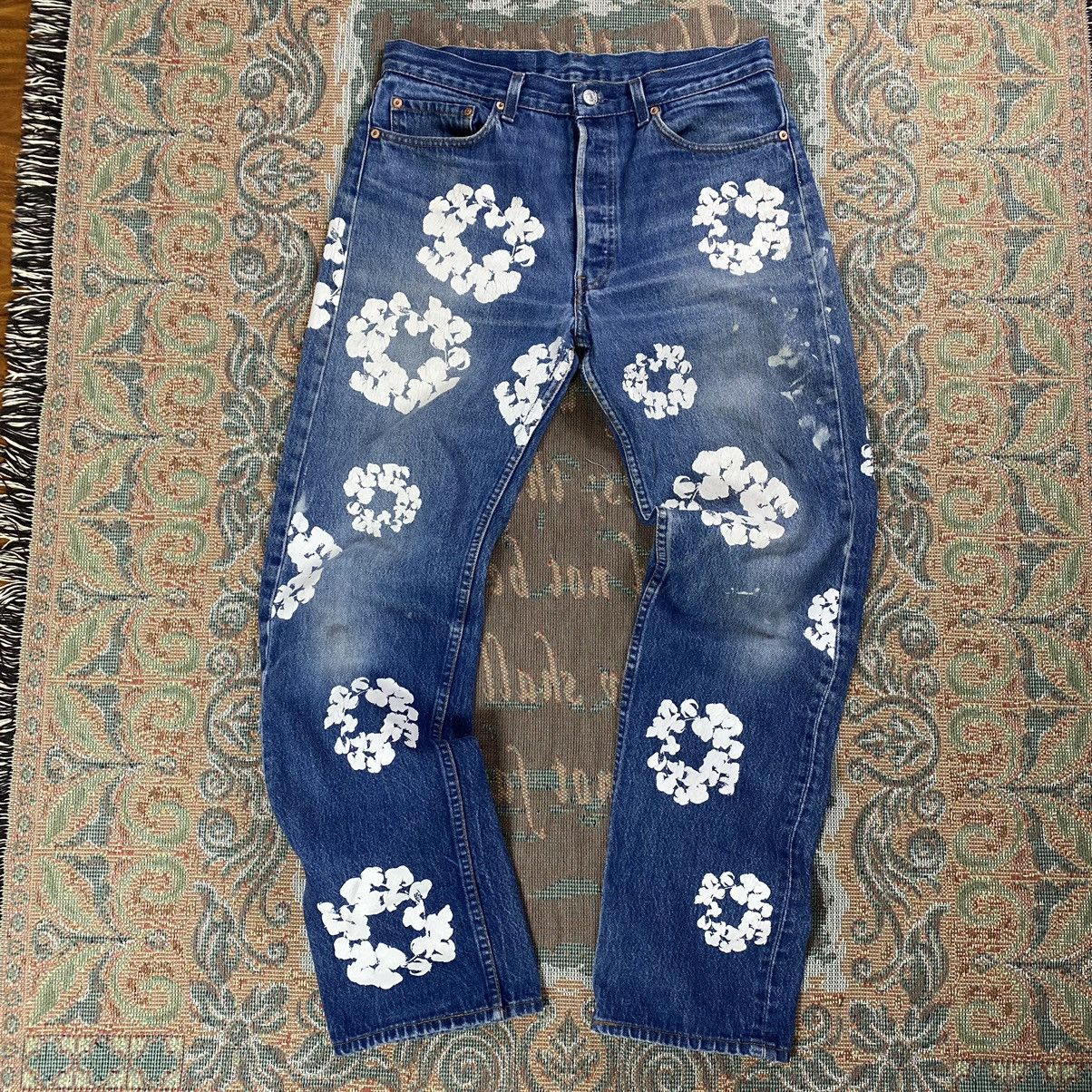 Denim tears × Levi's JEAN LIGHT WASH Denim Tears x Levi's Cotton Wreath Jean Light Wash Men's