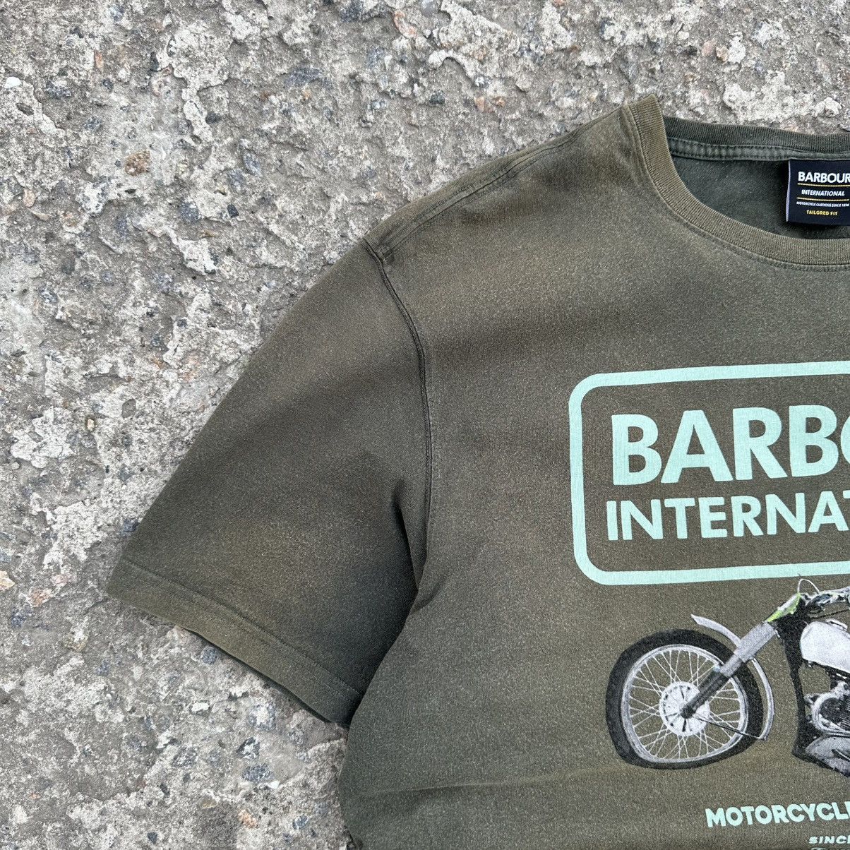 Number (N)ine Vintage Japanese Style Barbour International Moto T-shirts Size US XXL / EU 58 / 5 - 3 Thumbnail