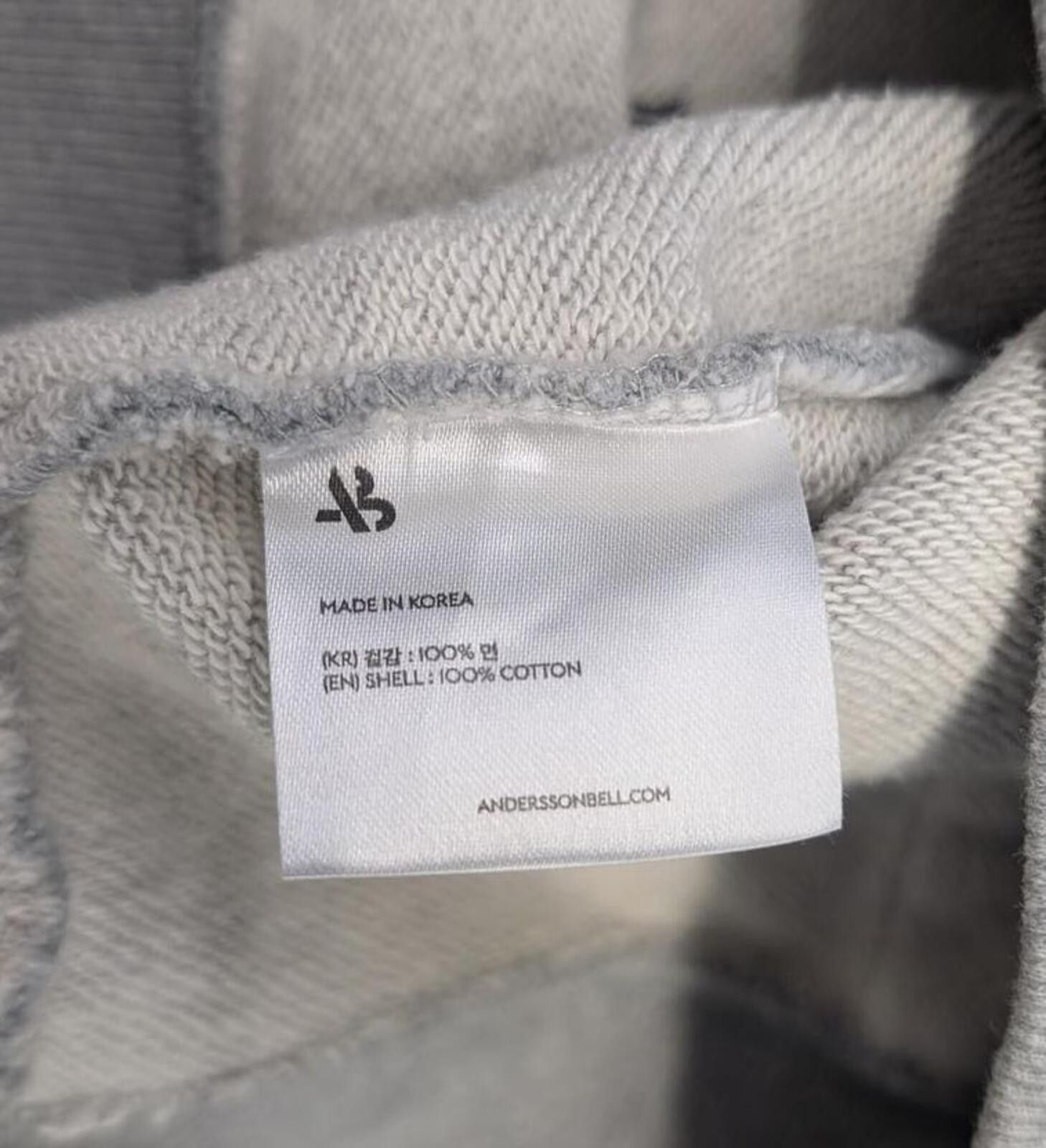 Andersson Bell Andersson Bell Korea Unusual Gray Heavy Weight Hoodie Size US M / EU 48-50 / 2 - 5 Thumbnail