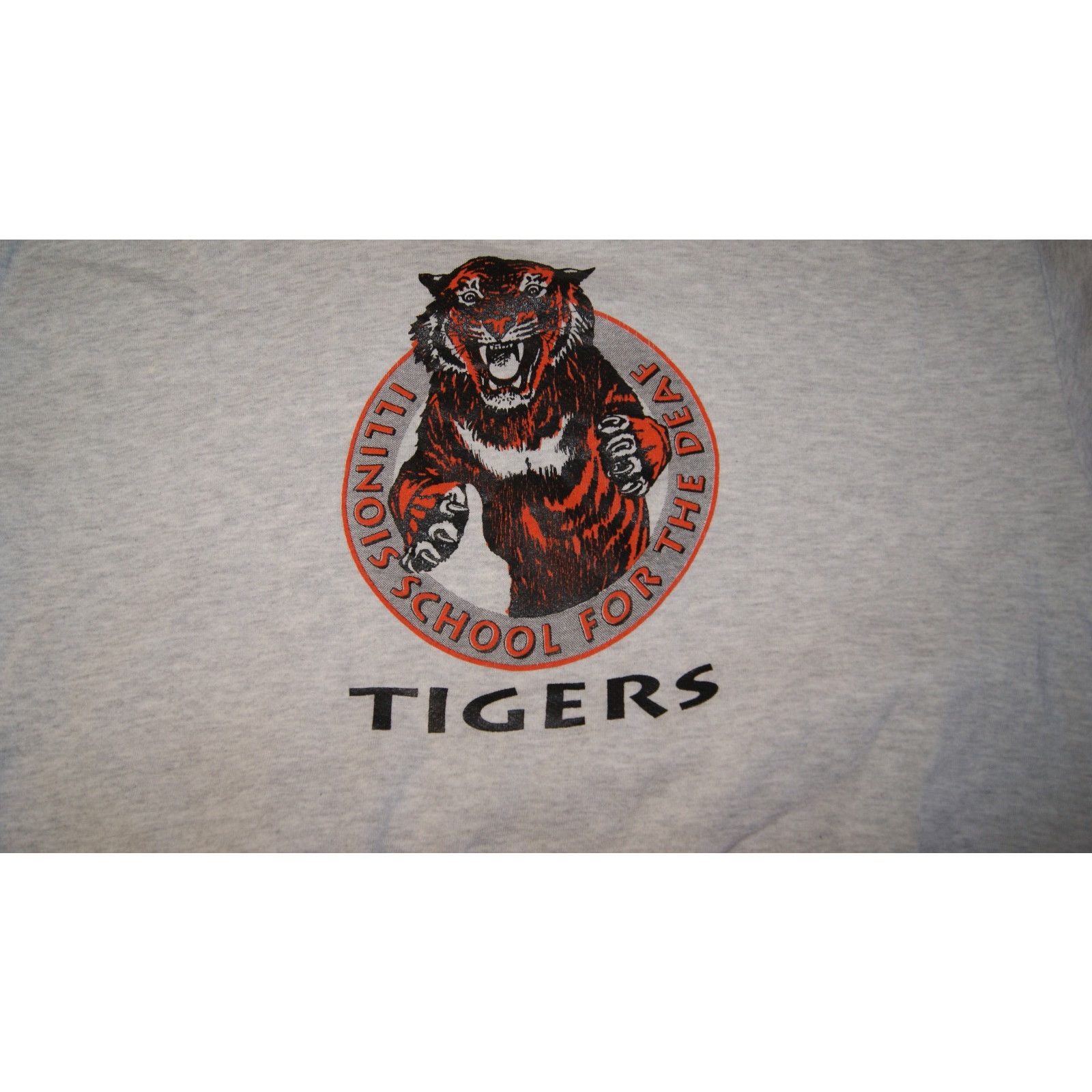 Jerzees VTG 90 ILLINOIS SCHOOL FOR THE DEAF Tigers 2X Sweatshirt USA Size US XXL / EU 58 / 5 - 3 Thumbnail