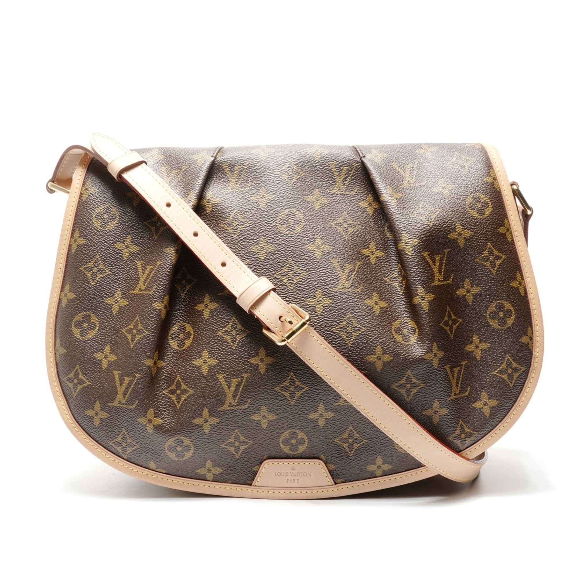 Louis Vuitton Louis Vuitton 2011 Monogram Menilmontant MM Shoulder Bag, Brown Size ONE SIZE - 1 Thumbnail