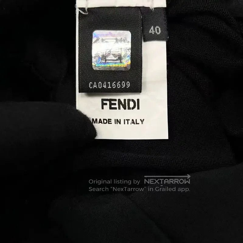 Fendi Fendi Black Long-Sleeve Knit Cardigan for Women . Size L / US 10 / IT 46 - 5 Thumbnail