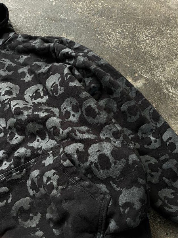 Other Custom all-over skull print hoodie handmade Size US L / EU 52-54 / 3 - 4 Thumbnail