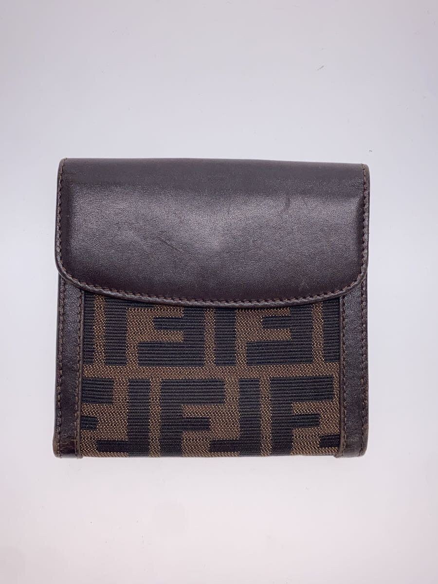 Fendi Fendi Leather Tri-Fold Wallet Brown Size ONE SIZE - 2 Thumbnail