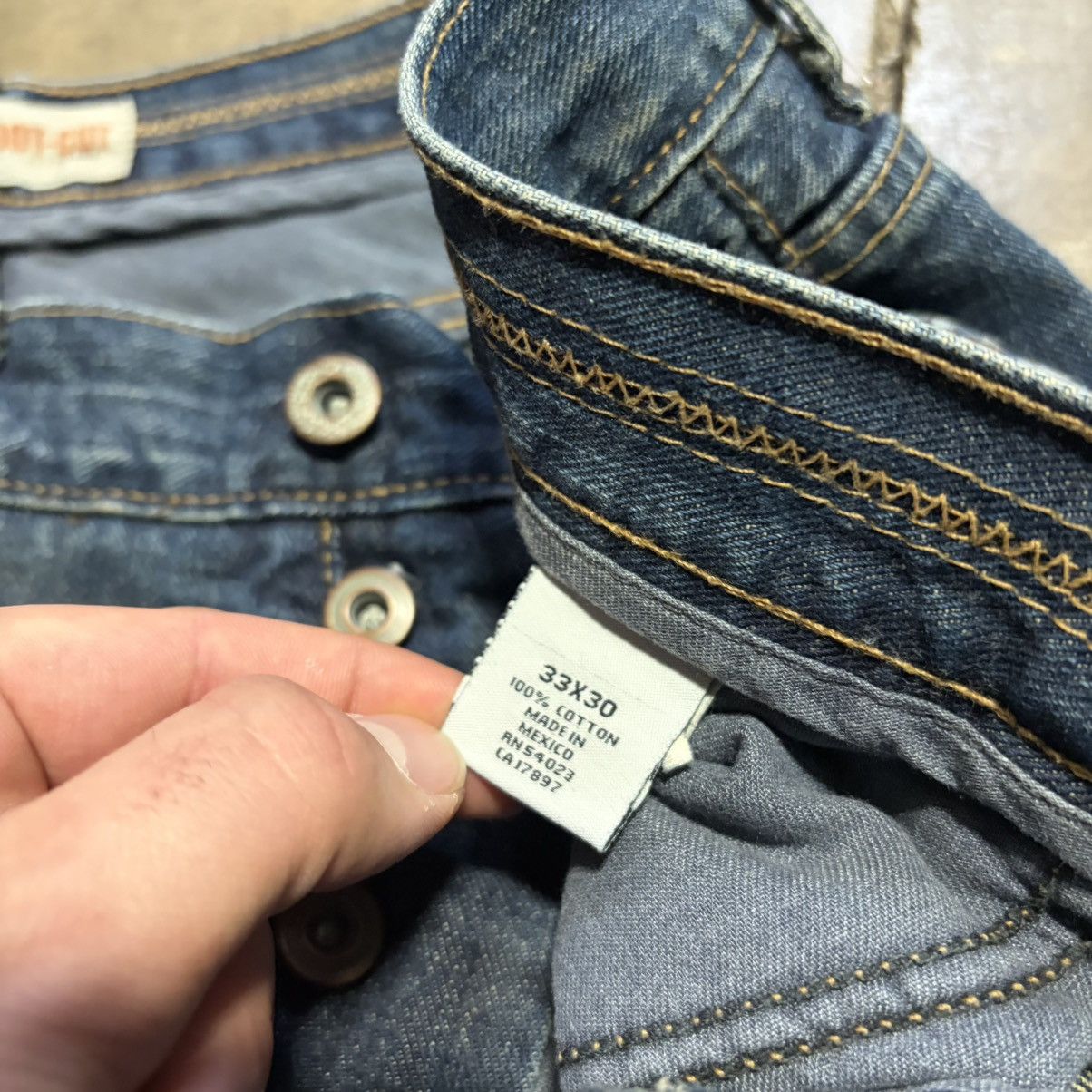 Old Navy Vintage Old Navy Low Rise Boot Cut Denim Jeans Grunge Punk Size US 33 - 13 Thumbnail