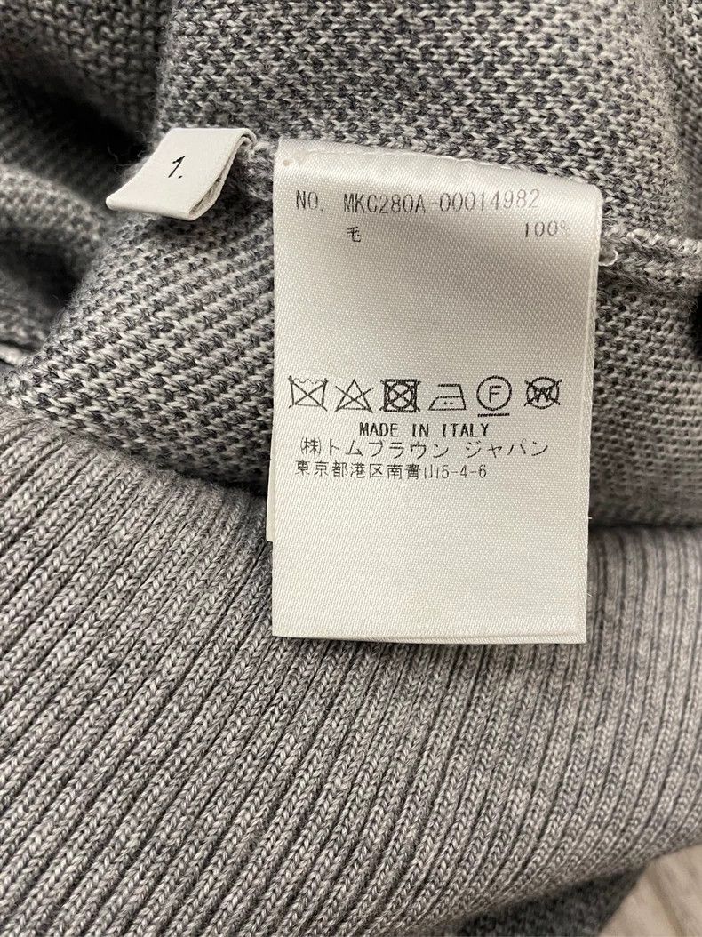Thom Browne Thom browne Gray four-striped wool color-blocked striped ca Size US S / EU 44-46 / 1 - 6 Thumbnail