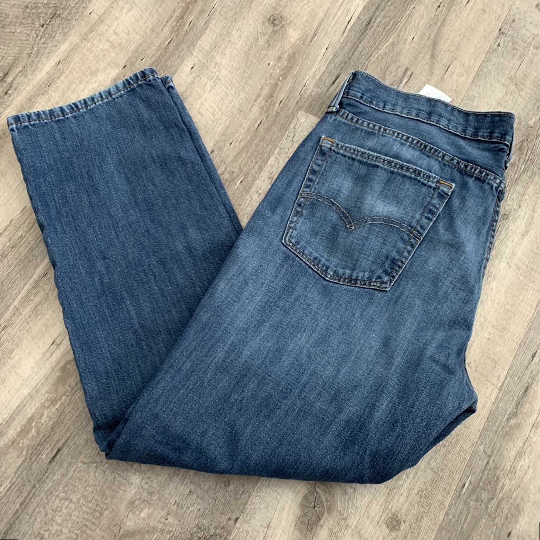 Levi's Levi’s 514 Jeans Slim Straight 36x29.5 Denim Blue 100% Cotton Mens Regular Slim Straight Jeans Size US 36 / EU 52 - 3 Thumbnail