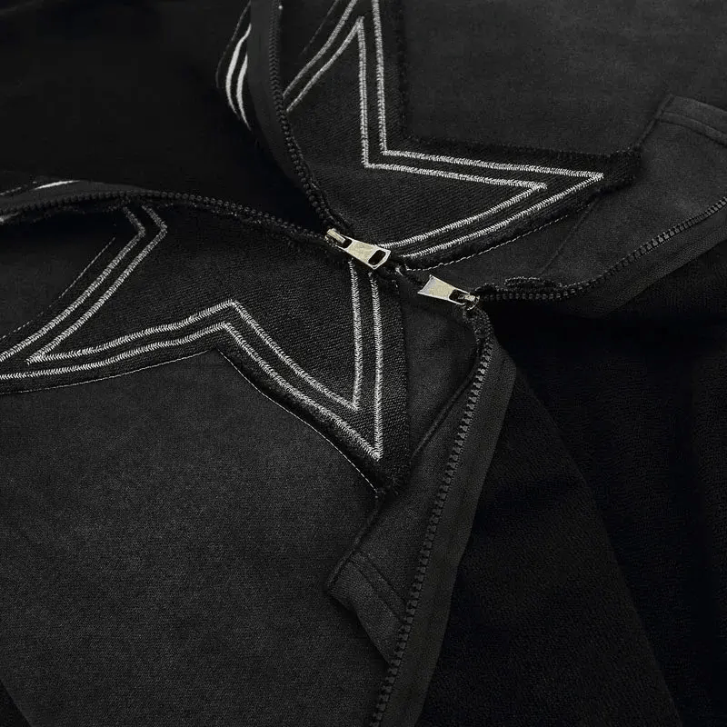 Japanese Brand × Vintage Embroidered Star Patch Jacket Hoodie Size US XL / EU 56 / 4 - 5 Thumbnail