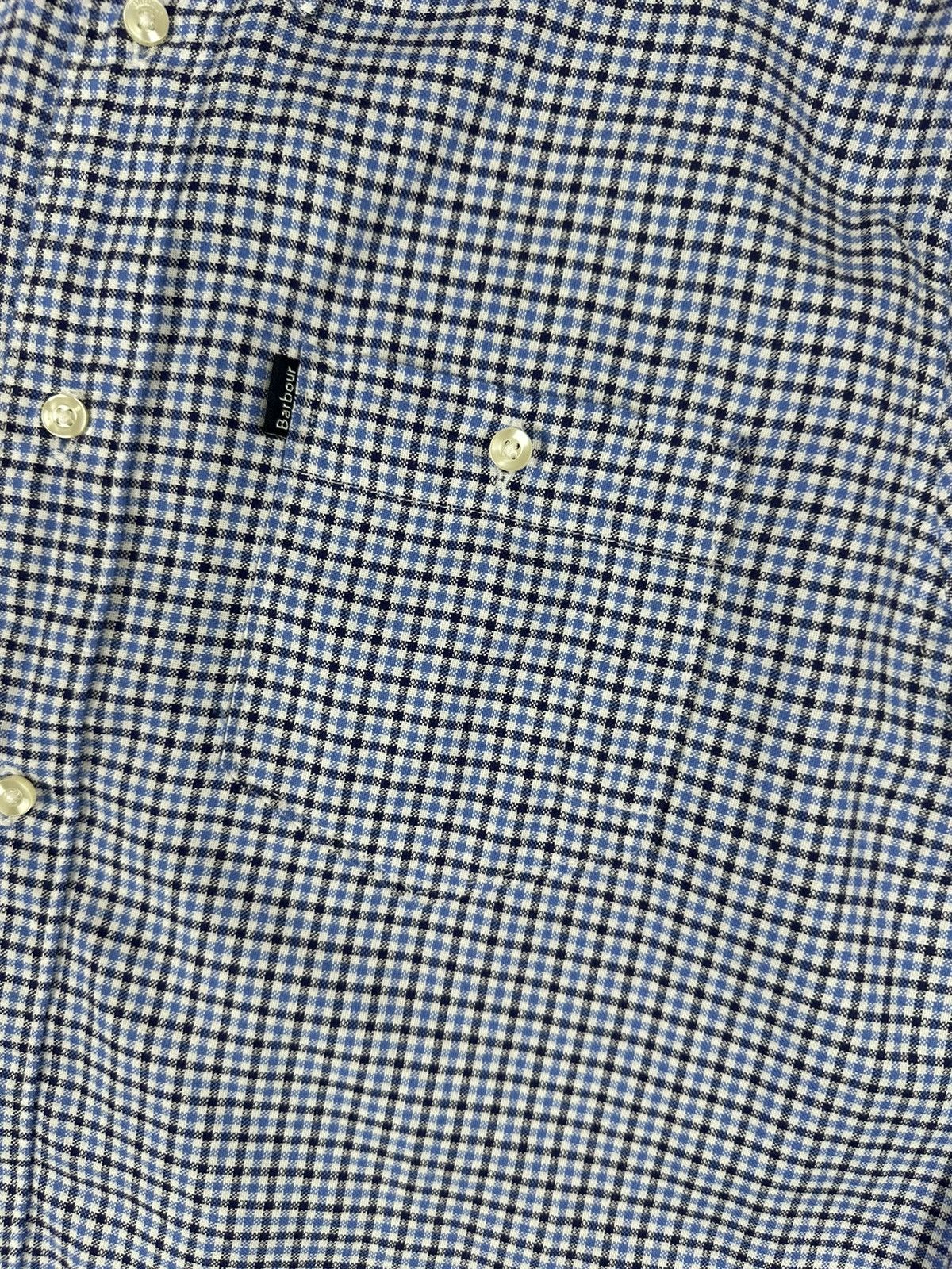 Barbour Barbour Checked Blue/White Shirts Button Up Small Tab Logo Size US M / EU 48-50 / 2 - 2 Thumbnail