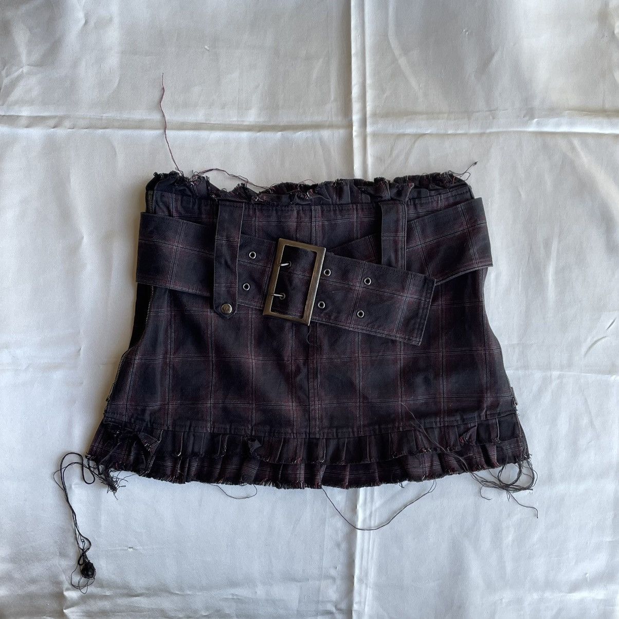 Japanese Brand FRILL BLACK PEACE NOW SKIRT Size 31" - 1 Thumbnail