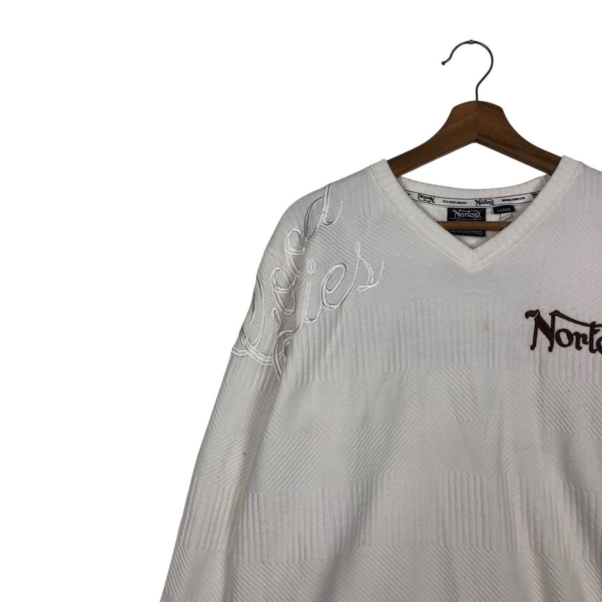 Japanese Brand Vintage Sweatshirt Norton Big Logo Design Biker Punk Design Size US L / EU 52-54 / 3 - 8 Thumbnail