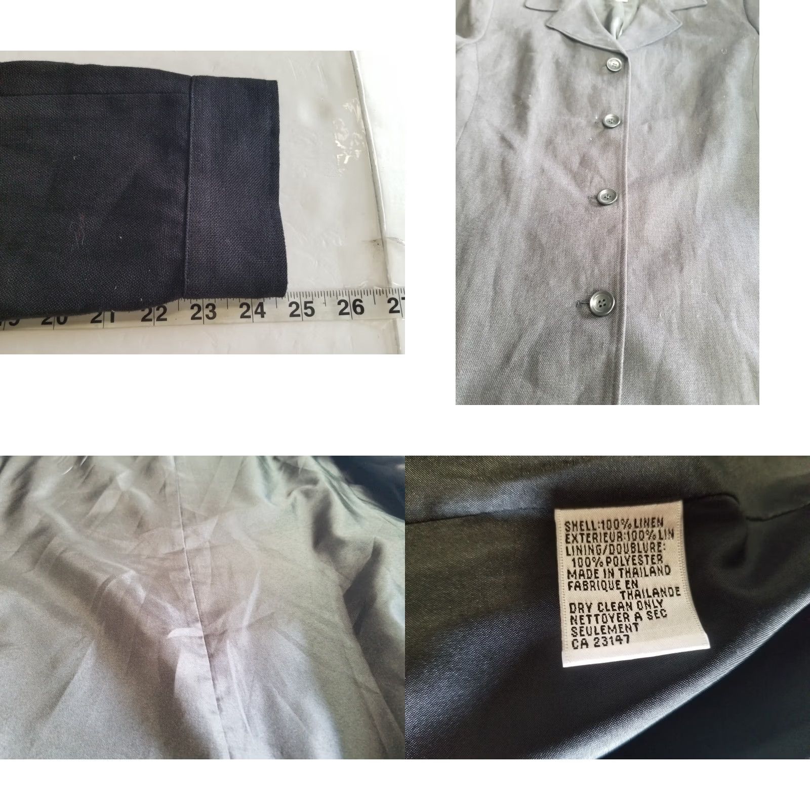 Talbots Talbots Blazer Women’s Irish Linen Jacket Pockets Coat Size 14 Black Button Up Size XL / US 12-14 / IT 48-50 - 8 Thumbnail