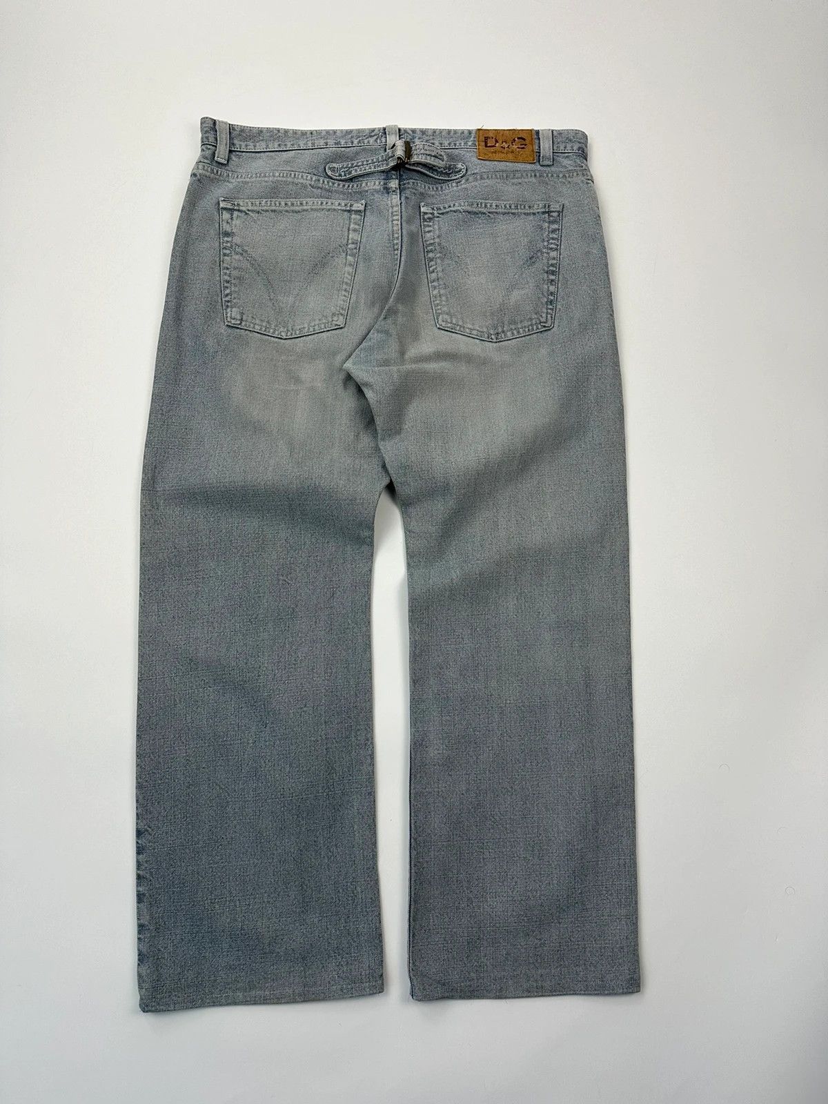 Dolce & Gabbana Dolce & Gabbana 00s Washed Blue Back Belt Pants Size US 34 / EU 50 - 3 Thumbnail
