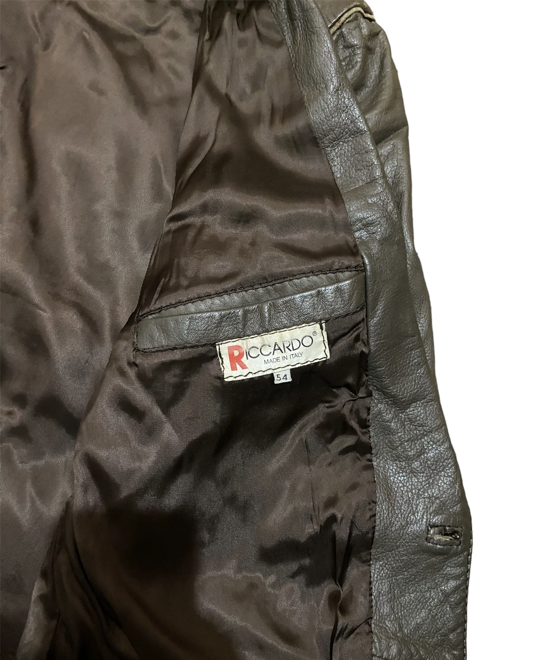 Vintage Vintage Hunter Leather Blazer / Jacket / Coat / Size US L / EU 52-54 / 3 - 10 Thumbnail