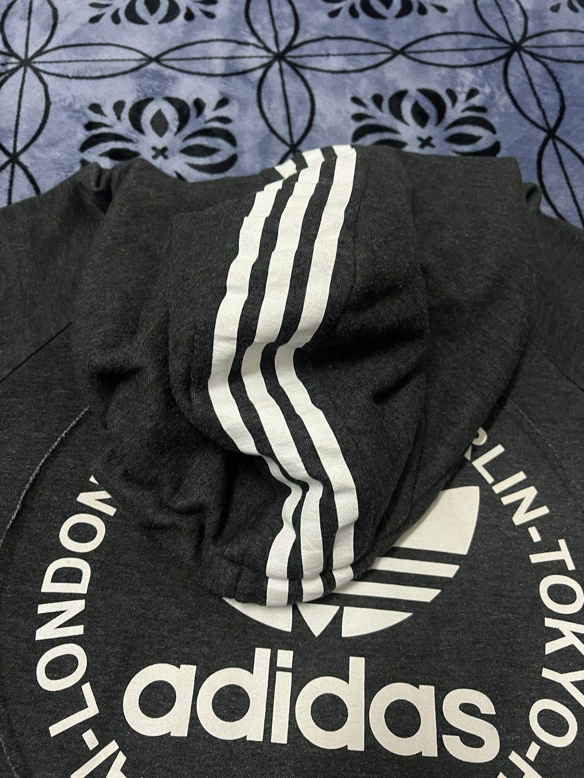 Adidas × Vintage Adidas Hoodie - 80’s CRAZY vintage streetwear vintage hoodie Size L / US 10 / IT 46 - 6 Thumbnail