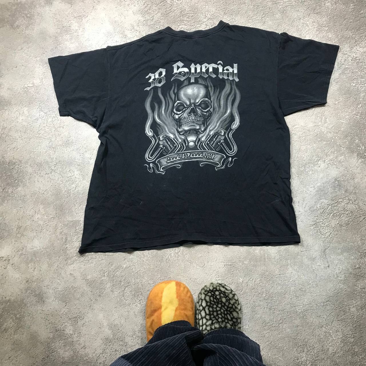 Vintage Vintage 90s Skeleton Graphic Tee Horror Punk Streetwear XXL Size US XXL / EU 58 / 5 - 4 Thumbnail